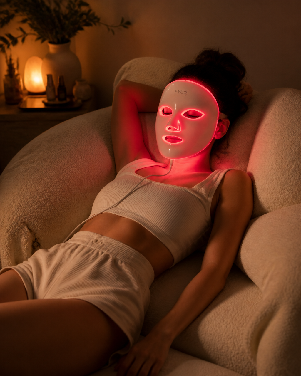 Glow Dame 3-in-1 LED therapy mask — front view